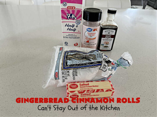 Gingerbread Cinnamon Rolls | Can't Stay Out of the Kitchen | These amazing #CinnamonRolls are the perfect #breakfast or #brunch idea for #holidays like #Thanksgiving, #Christmas or #NewYears. The down-home flavors of #gingerbread permeate this delightful #recipe. Every bite will have you swooning. #raisins #ginger #HolidayBreakfast #GingerbreadCinnamonRolls