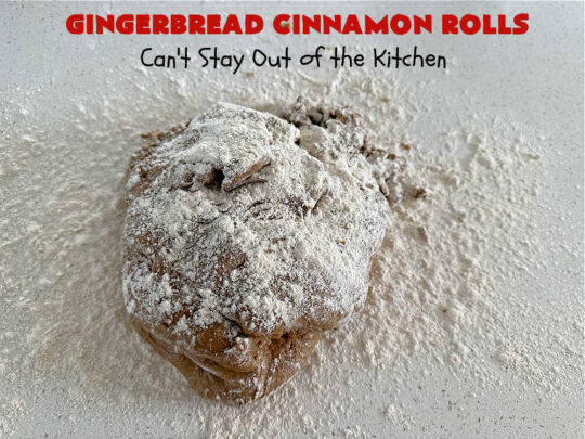 Gingerbread Cinnamon Rolls | Can't Stay Out of the Kitchen | These amazing #CinnamonRolls are the perfect #breakfast or #brunch idea for #holidays like #Thanksgiving, #Christmas or #NewYears. The down-home flavors of #gingerbread permeate this delightful #recipe. Every bite will have you swooning. #raisins #ginger #HolidayBreakfast #GingerbreadCinnamonRolls