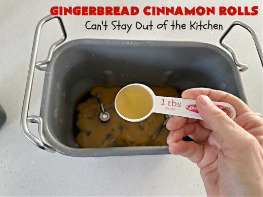 Gingerbread Cinnamon Rolls | Can't Stay Out of the Kitchen | These amazing #CinnamonRolls are the perfect #breakfast or #brunch idea for #holidays like #Thanksgiving, #Christmas or #NewYears. The down-home flavors of #gingerbread permeate this delightful #recipe. Every bite will have you swooning. #raisins #ginger #HolidayBreakfast #GingerbreadCinnamonRolls