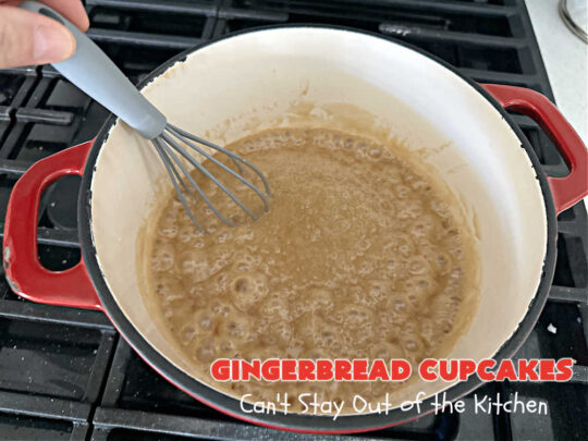 Gingerbread Cupcakes | Can't Stay Out of the Kitchen | Enjoy the marvelous flavors of #molasses & #ginger in these luscious #GingerbreadCupcakes. These #cupcakes have a terrific #caramel #icing that will have you drooling! Wonderful for #Thanksgiving or #Christmas dinner, #holiday, office or #tailgating parties. #Gingerbread