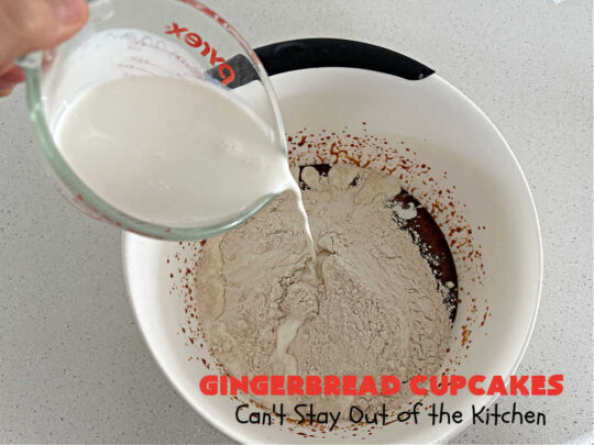 Gingerbread Cupcakes | Can't Stay Out of the Kitchen | Enjoy the marvelous flavors of #molasses & #ginger in these luscious #GingerbreadCupcakes. These #cupcakes have a terrific #caramel #icing that will have you drooling! Wonderful for #Thanksgiving or #Christmas dinner, #holiday, office or #tailgating parties. #Gingerbread