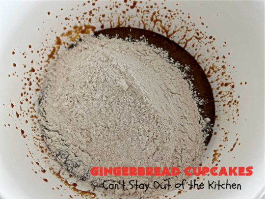 Gingerbread Cupcakes | Can't Stay Out of the Kitchen | Enjoy the marvelous flavors of #molasses & #ginger in these luscious #GingerbreadCupcakes. These #cupcakes have a terrific #caramel #icing that will have you drooling! Wonderful for #Thanksgiving or #Christmas dinner, #holiday, office or #tailgating parties. #Gingerbread