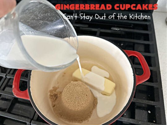 Gingerbread Cupcakes | Can't Stay Out of the Kitchen | Enjoy the marvelous flavors of #molasses & #ginger in these luscious #GingerbreadCupcakes. These #cupcakes have a terrific #caramel #icing that will have you drooling! Wonderful for #Thanksgiving or #Christmas dinner, #holiday, office or #tailgating parties. #Gingerbread