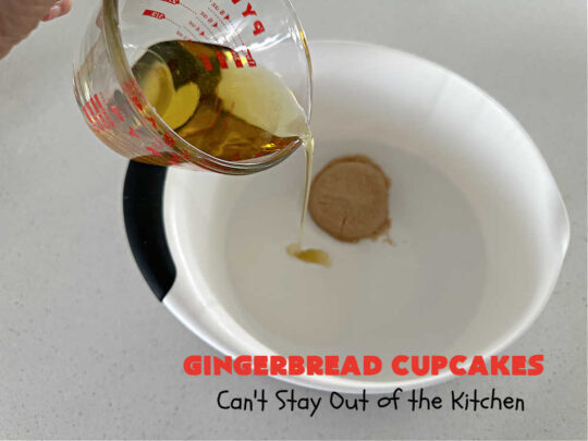 Gingerbread Cupcakes | Can't Stay Out of the Kitchen | Enjoy the marvelous flavors of #molasses & #ginger in these luscious #GingerbreadCupcakes. These #cupcakes have a terrific #caramel #icing that will have you drooling! Wonderful for #Thanksgiving or #Christmas dinner, #holiday, office or #tailgating parties. #Gingerbread