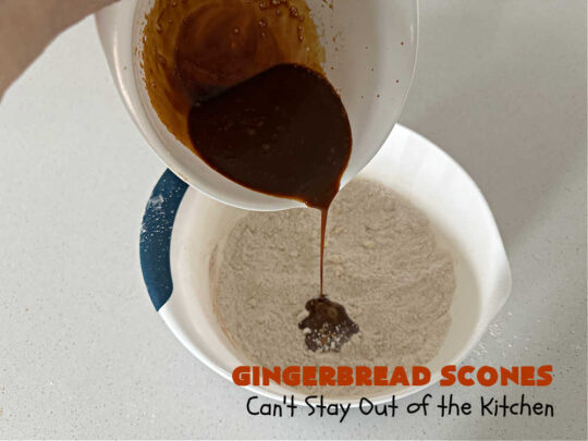 Gingerbread Scones | Can't Stay Out of the Kitchen | these #gingerbread #scones have all the delicious flavor from #ginger & #molasses perfectly balanced with the sweetness of #BrownSugar. Every bite is so mouthwatering & satisfying. Terrific for a weekend, company or #holiday #breakfast or #brunch. #GingerbreadScones