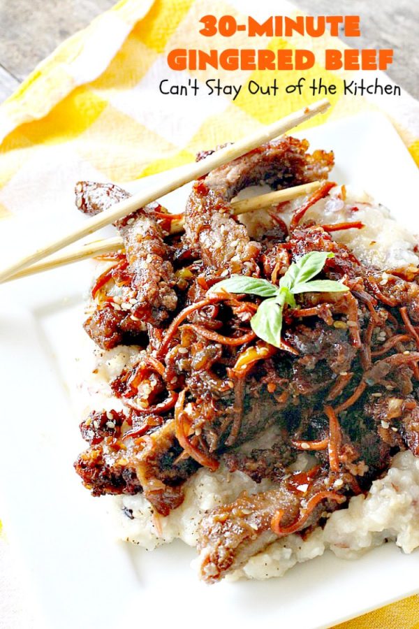 Gingered Beef Can't Stay Out of the Kitchen