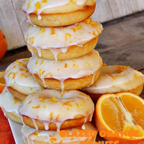 Glazed Orange Donuts | Can't Stay Out of the Kitchen | these fabulous #donuts are filled with #orange juice and orange zest. They're absolutely mouthwatering & perfect for a weekend #breakfast for company or family. #HolidayBreakfast #BakedOrangeDonuts