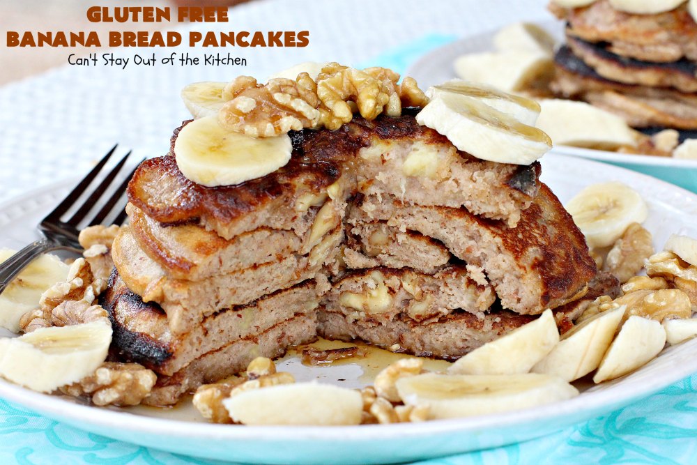 Gluten Free Banana Bread Pancakes Can't Stay Out of the Kitchen
