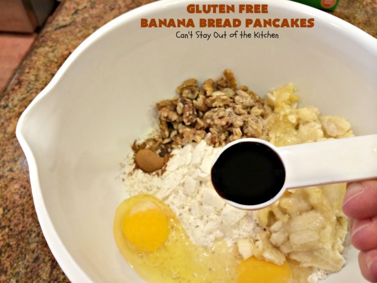 Gluten Free Banana Bread Pancakes Can't Stay Out of the Kitchen