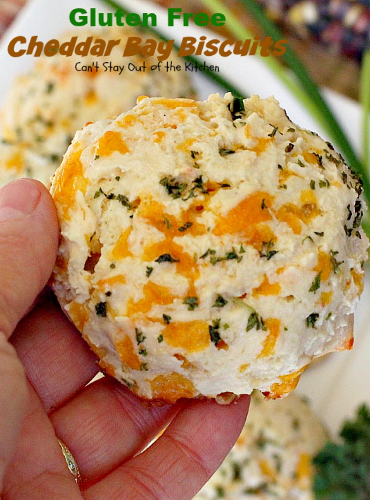 Gluten Free Cheddar Bay Biscuits | Can't Stay Out of the Kitchen | these #copycat #RedLobster #CheddarBayBiscuits are awesome! Loved this #glutenfree version. Great for a #holiday #breakfast too. #biscuits
