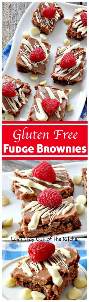 Gluten Free Fudge Brownies | Can't Stay Out of the Kitchen