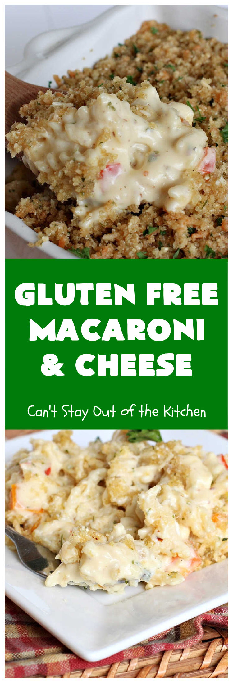 Gluten Free Macaroni & Cheese | Can't Stay Out of the Kitchen | one of the BEST #MacAndCheese dishes you'll ever eat. If you want comfort food, this extra creamy version uses 3 #cheeses! Terrific for family or company dinners. #GlutenFree #MacaroniAndCheese #FavoriteMacAndCheese #GlutenFreeMacaroniAndCheese