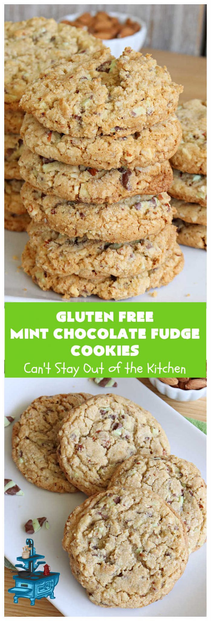 Gluten Free Mint Chocolate Fudge Cookies Can't Stay Out of the Kitchen