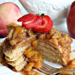 Gluten Free Pancakes with Apple, Peach and Pear Compote | Can't Stay Out of the Kitchen