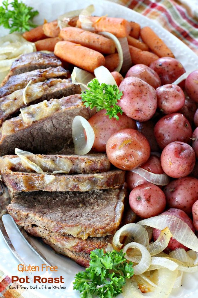 Gluten Free Pot Roast | Can't Stay Out of the Kitchen | wonderful #glutenfree version of my Mom's wonderful #potroast. #beef #potatoes #carrots