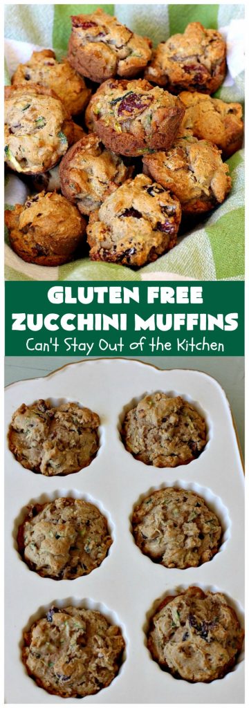 Gluten Free Zucchini Muffins | Can't Stay Out of the Kitchen