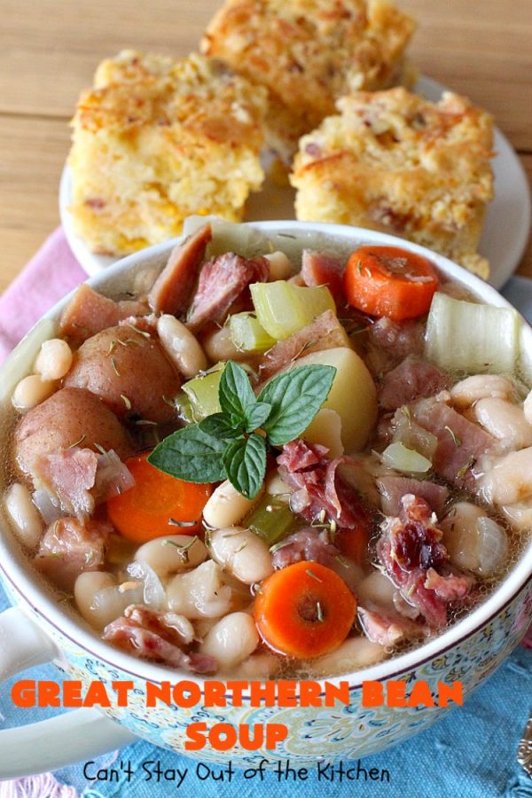 Great Northern Bean Soup – Can't Stay Out of the Kitchen