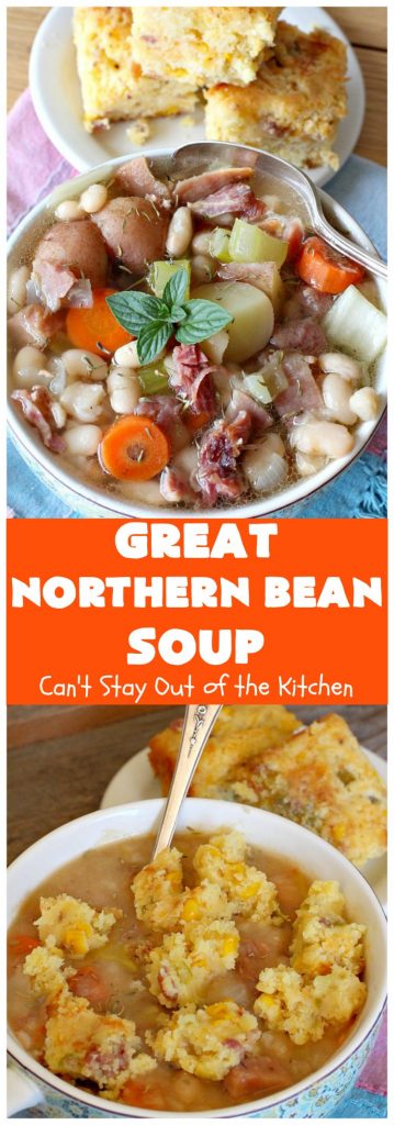 Great Northern Bean Soup | Can't Stay Out of the Kitchen