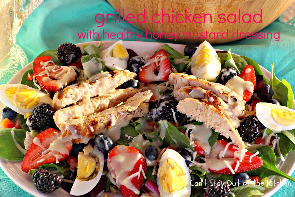 Grilled Chicken Salad with Healthy Honey Mustard Dressing IMG_9770