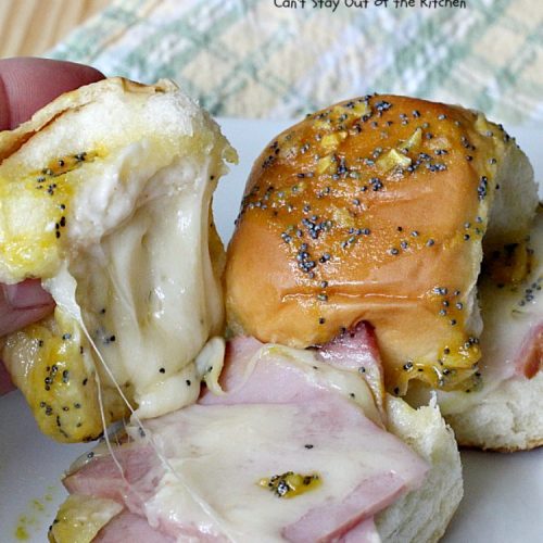 Ham & Cheese Sliders | Can't Stay Out of the Kitchen