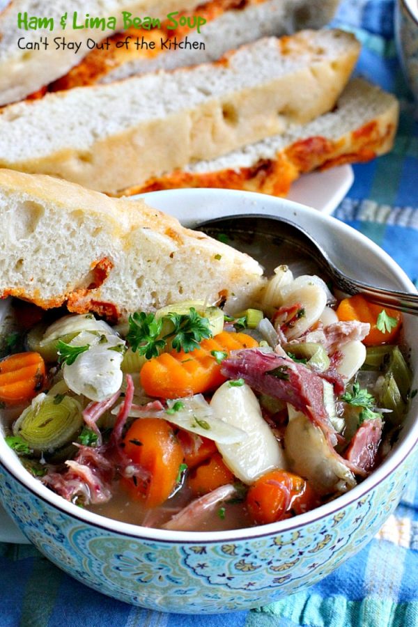 Ham and Lima Bean Soup Can't Stay Out of the Kitchen