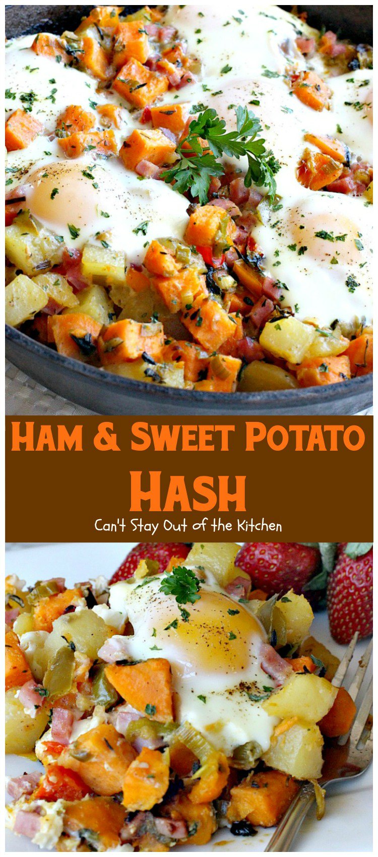 Ham and Sweet Potato Hash | Can't Stay Out of the Kitchen