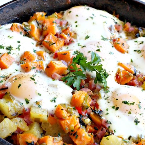 Ham & Sweet Potato Hash | Can't Stay Out of the Kitchen