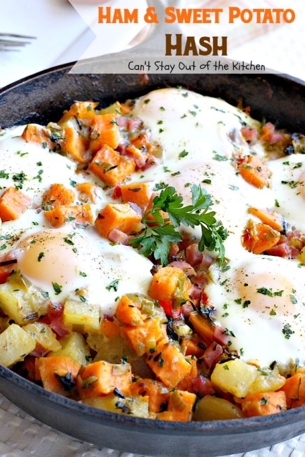 Ham & Sweet Potato Hash | Can't Stay Out of the Kitchen