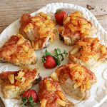 Hawaiian Baked Chicken | Can't Stay Out of the Kitchen | this is an easy #7Ingredient #chicken #MainDish that includes #pineapple, #mustard & #paprika on top to make it sizzle. This #NoFussRecipe is easy to prepare & wonderful for company dinners or #potlucks. #GlutenFree #Hawaiian #ChickenThighs #HawaiianBakedChicken #BakedChicken