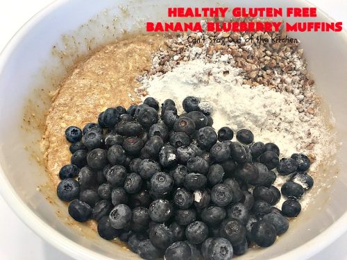 Healthy Gluten Free Banana Blueberry Muffins – Can't Stay Out Of The ...