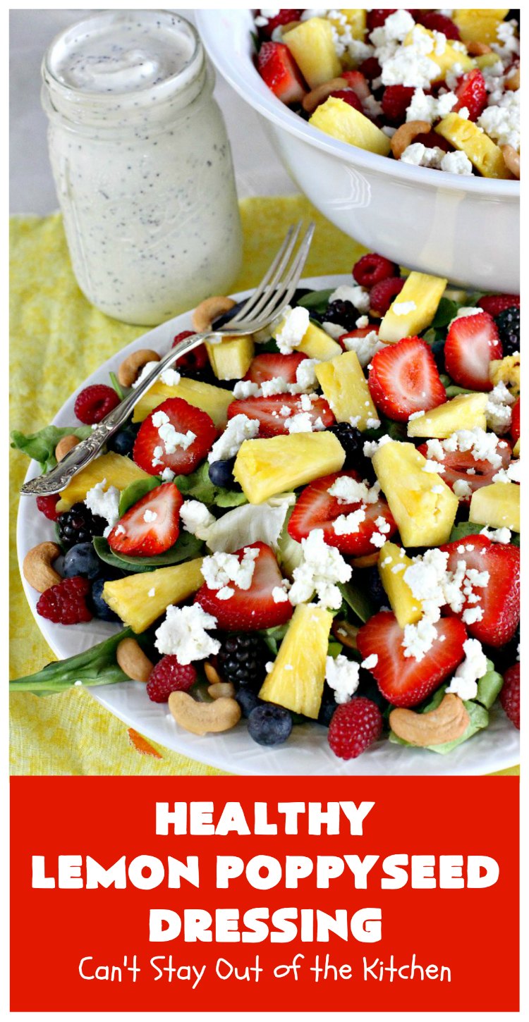 Healthy Lemon Poppyseed Dressing Can't Stay Out of the Kitchen