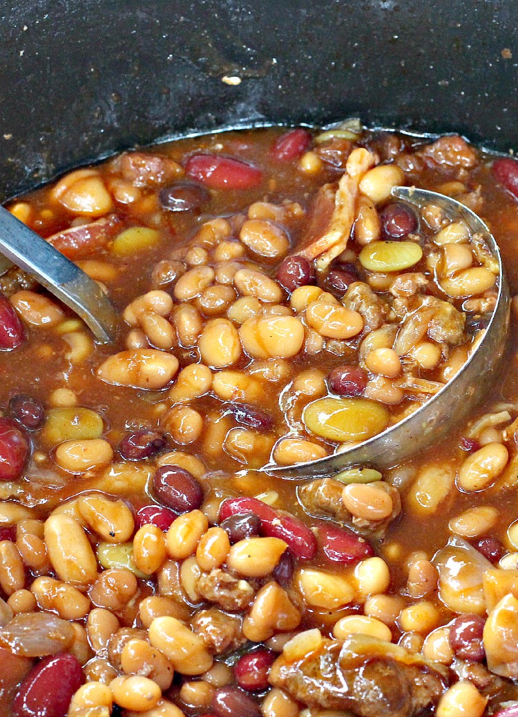 Hearty Cowboy Baked Beans – B – IMG_2041 – Can't Stay Out Of The Kitchen