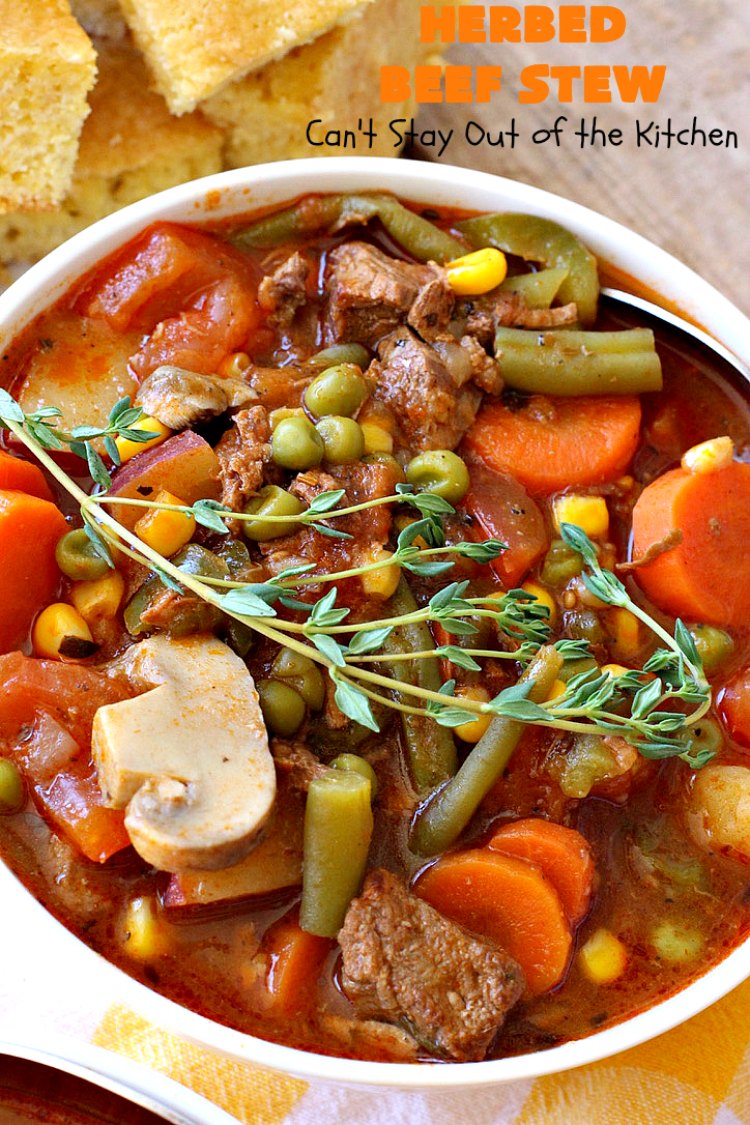 Herbed Beef Stew – Can't Stay Out of the Kitchen