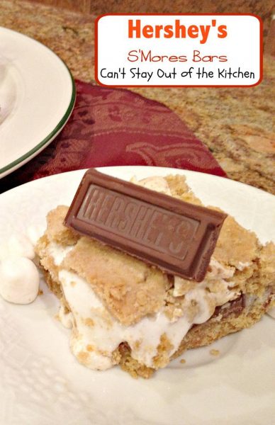 Hershey's S'Mores Bars | Can't Stay Out of the Kitchen | love this rich, decadent #s'mores #cookie. #marshmallows #chocolate #dessert