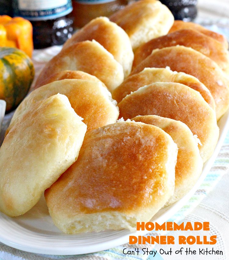 Homemade Dinner Rolls | Can't Stay Out of the Kitchen | these easy #GooseberryPatch #dinnerrolls are fantastic. There's no kneading & you refrigerate the dough overnight. They're perfect for company or #holidays like #Thanksgiving or #Christmas. #bread