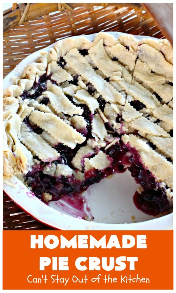 Homemade Pie Crust | Can't Stay Out of the Kitchen | My Mom's old-fashioned #recipe is the best, flakiest homemade #PieCrust ever! #Pie #dessert #HomemadePieCrust