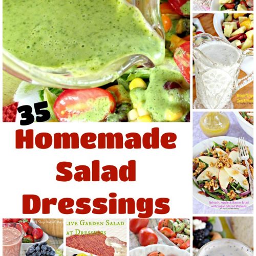 35 Homemade Salad Dressings | Can't Stay Out of the Kitchen | Featuring many of my favorite #saladdressing recipes including #vinaigrettes & healthy, #glutenfree & #clean-eating recipes. #salad