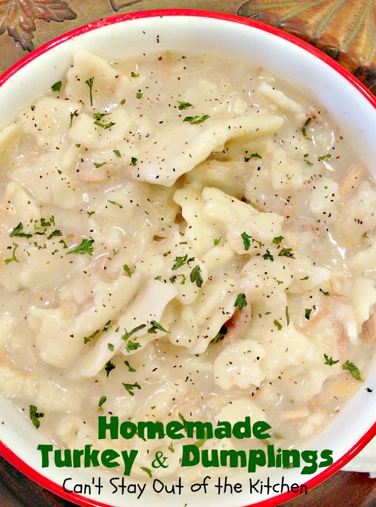 Homemade Turkey and Dumplings Recipe Pix 20 452 Can't Stay Out of