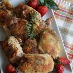 Honey Dijon Chicken | Can't Stay Out of the Kitchen | this savory & tasty #chicken #entree pops in flavor with #honey, seasonings, #DijonMustard & #PineappleJuice! You can bake this #recipe in the oven or use the stove-top method. It's a wonderful & easy chicken dish that can be served with or without #rice. Great for company dinners too. #ChickenThighs #GlutenFree #HoneyDijonChicken