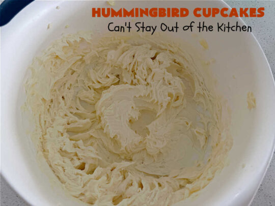 Hummingbird Cupcakes | Can't Stay Out of the Kitchen | Prepare to drool over every bite of these spectacular #cupcakes. #Walnuts, #cinnamon, #bananas #pineapple & a #CreamCheese #icing makes this #dessert rock! #HummingbirdCupcakes are just as amazing as #HummingbirdCake! #cake #HummingbirdDessert