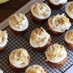 Hummingbird Cupcakes | Can't Stay Out of the Kitchen | Prepare to drool over every bite of these spectacular #cupcakes. #Walnuts, #cinnamon, #bananas #pineapple & a #CreamCheese #icing makes this #dessert rock! #HummingbirdCupcakes are just as amazing as #HummingbirdCake! #cake #HummingbirdDessert