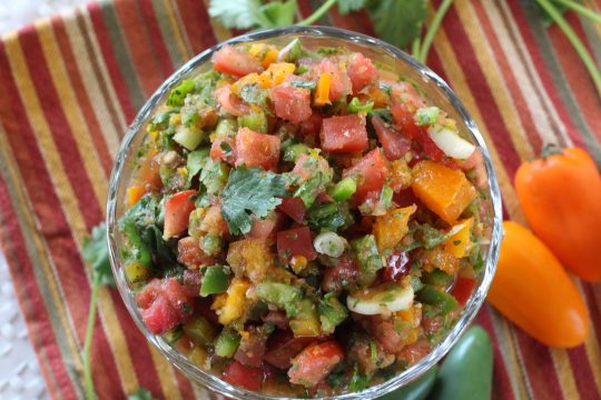 Chunky Homemade Salsa - Can't Stay Out of the Kitchen