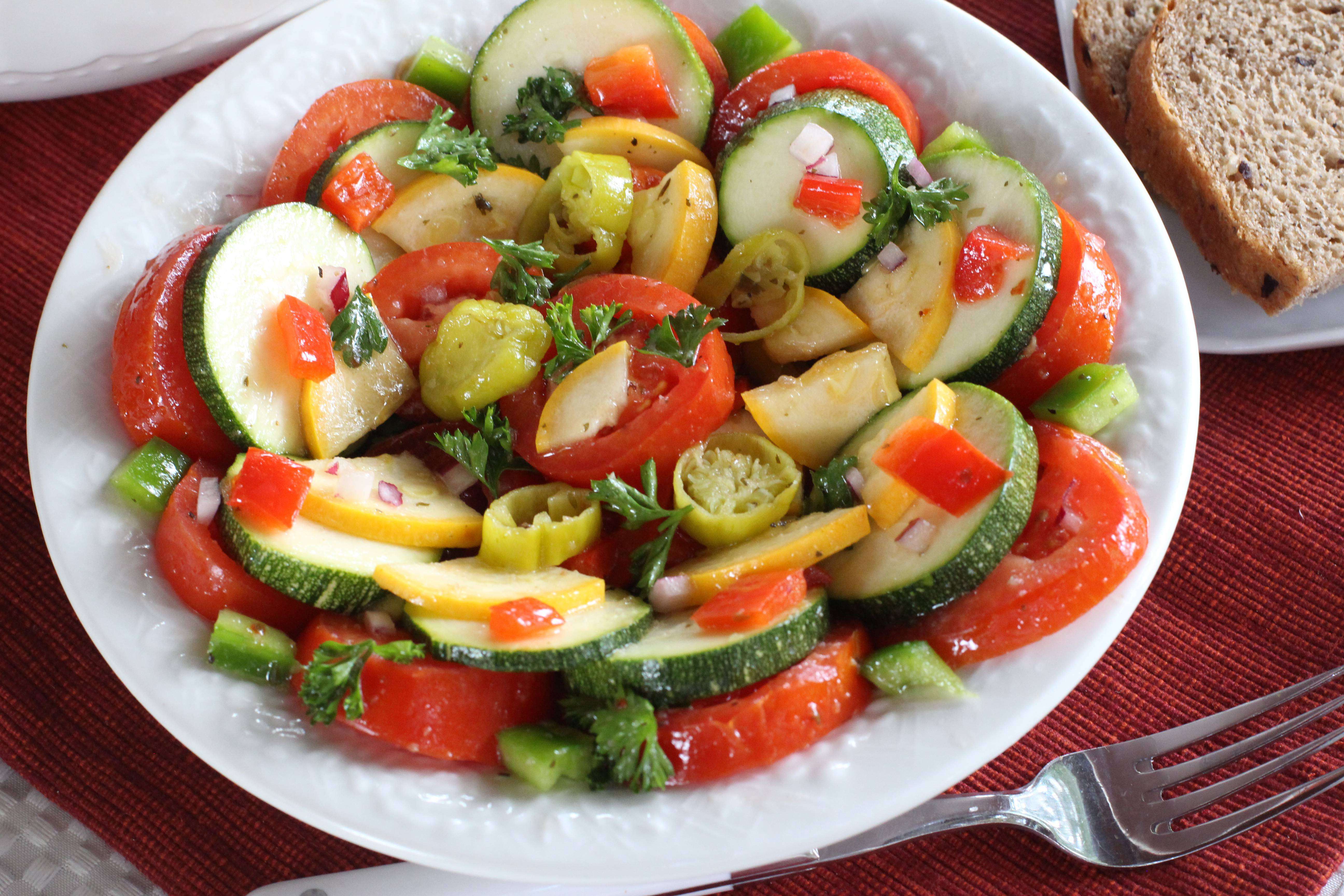 Marinated Squash And Tomato Salad – Can’t Stay Out Of The Kitchen – IMG ...