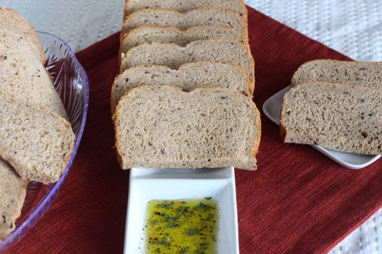 Whole Wheat Greek Bread - Can't Stay Out of the Kitchen