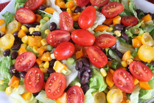 Southwestern Chopped Salad With Cilantro Dressing Cant Stay Out Of The Kitchen Img