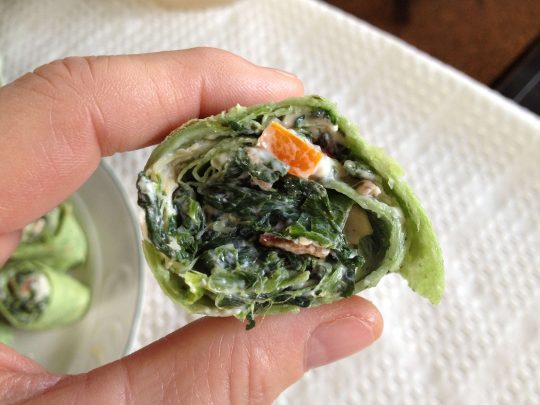 Spinach Roll Ups - Can't Stay Out of the Kitchen