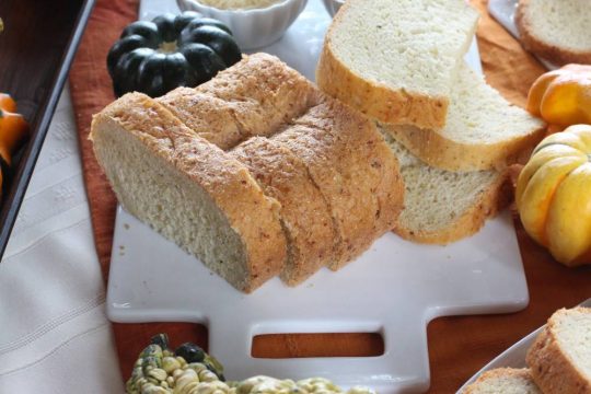 Parmesan Pine Nut Bread - Can't Stay Out of the Kitchen