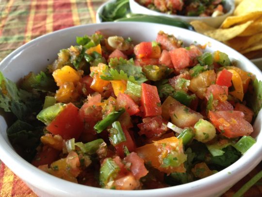 Chunky Homemade Salsa - Can't Stay Out of the Kitchen