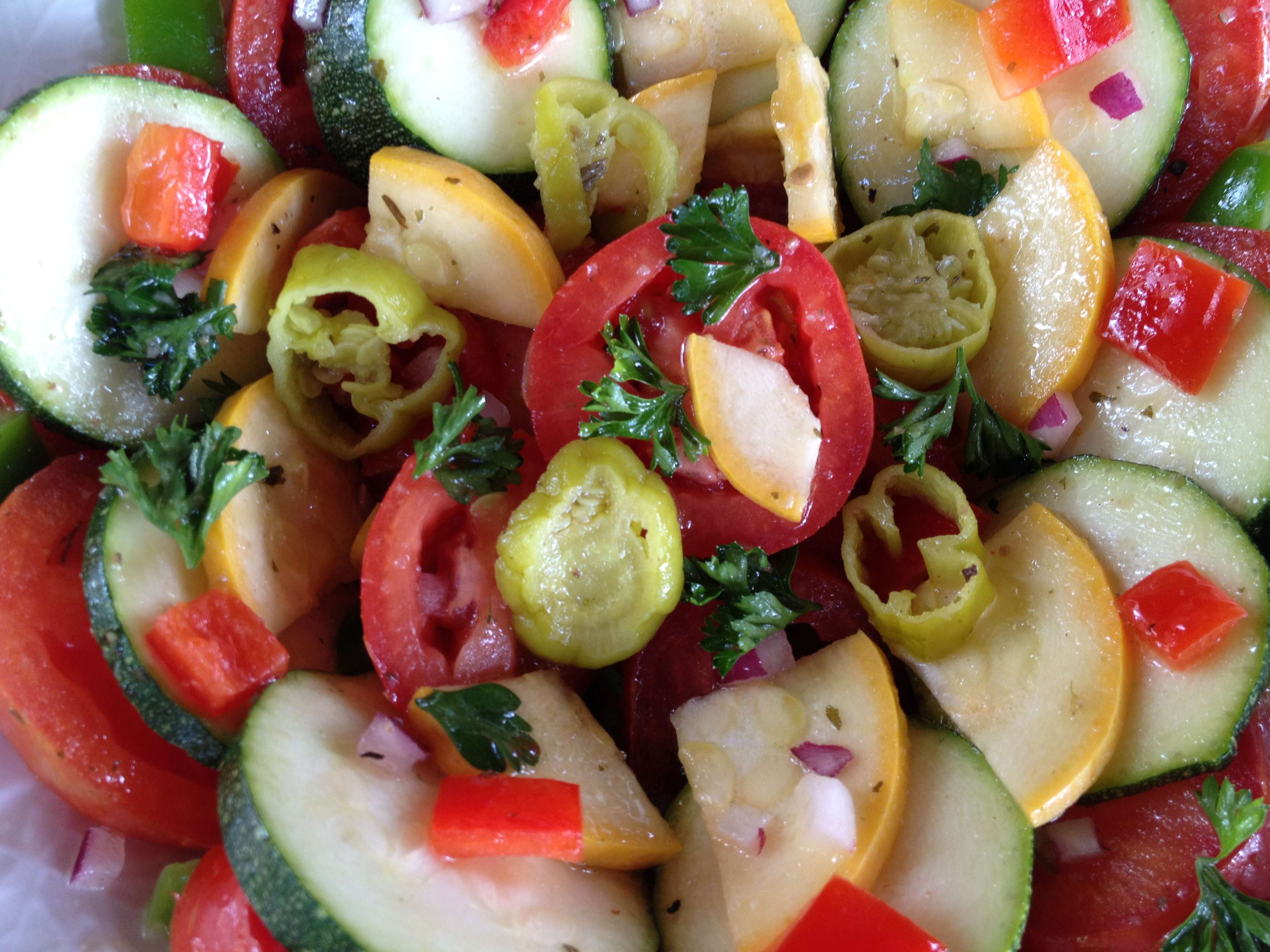 Marinated Squash And Tomato Salad – Can’t Stay Out Of The Kitchen – IMG ...