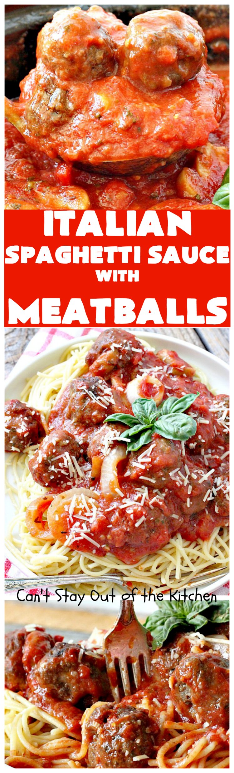 Spaghetti and Meatballs With Italian Sausage Can't Stay Out of the Kitchen